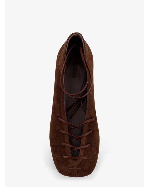 Alohas Brown Bumi Suede Ballerinas