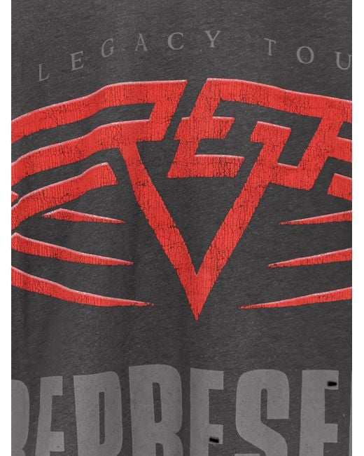 Represent Red Living Legacy Reversible Organic Cotton And Hemp T-Shirt for men