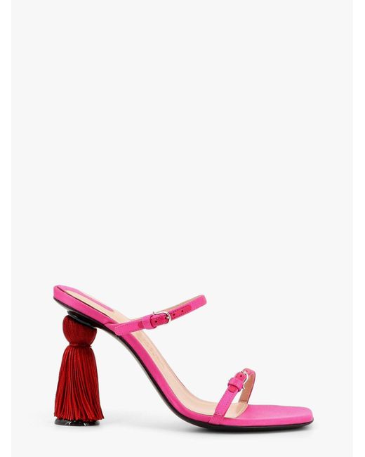 Sebastian Milano Pink Juju Sandals With Tassel Detail