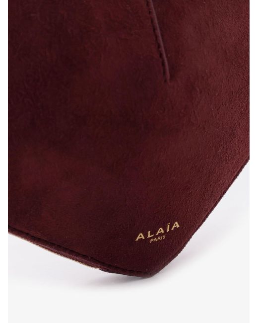 Alaïa Purple Le Coeur Suede And Leather Shoulder Bag