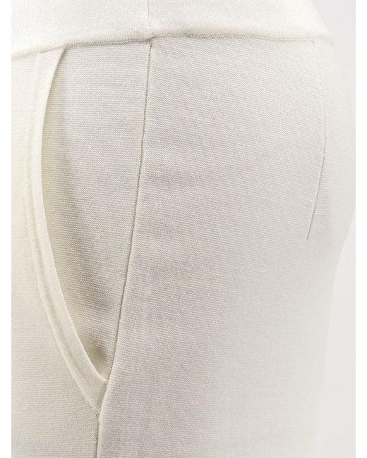 Max Mara White Mxmbaldo Knit Trousers