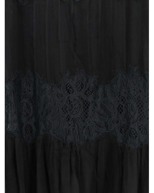 Mes Demoiselles Black Domenica Viscose Long Dress