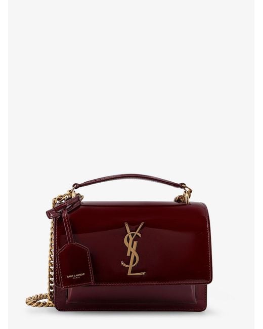 Saint Laurent Purple Sunset Patent Leather Crossbody