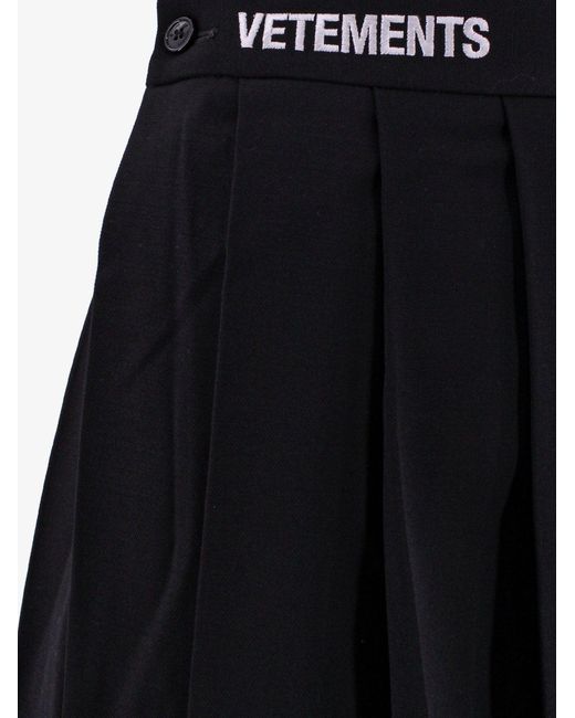 Vetements Black Skirt