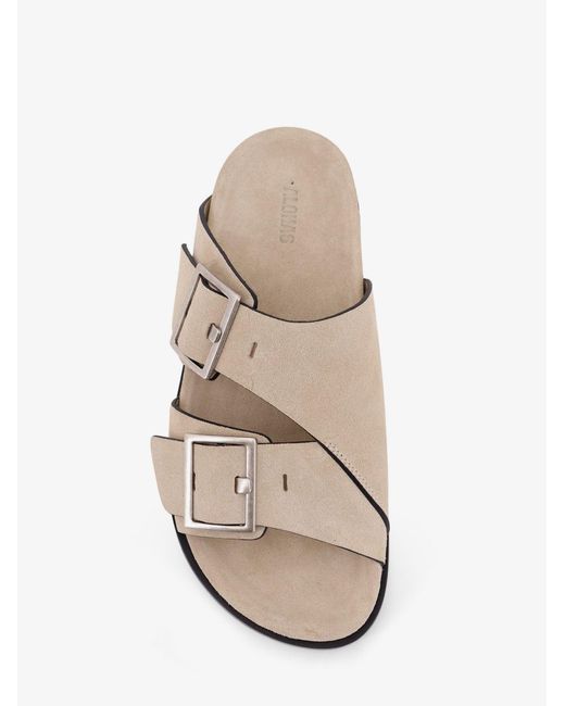 Alohas Natural Alba Suede Sandals