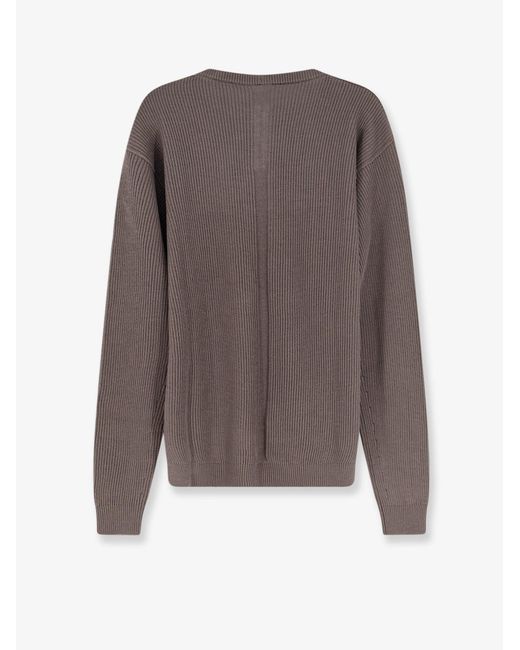 Rick Owens Brown Virgin Wool Sweater for men