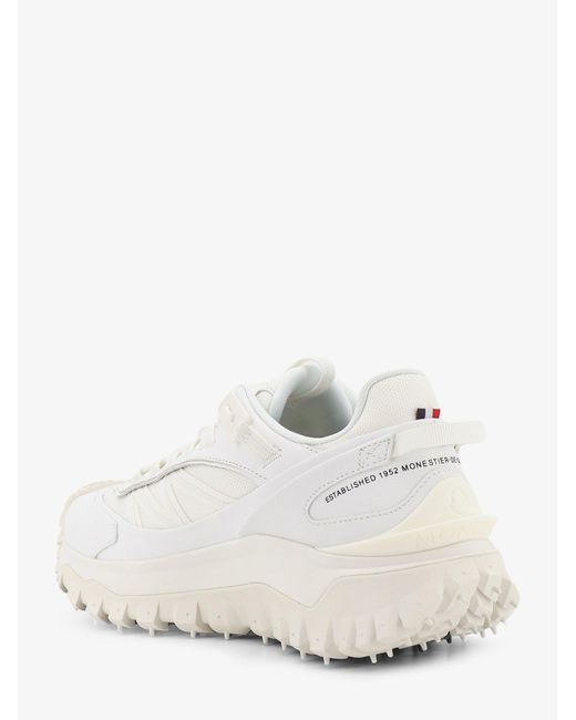 Moncler White Trailgrip Gtx Nylon And Leather Sneakers With Goretex Inserts for men