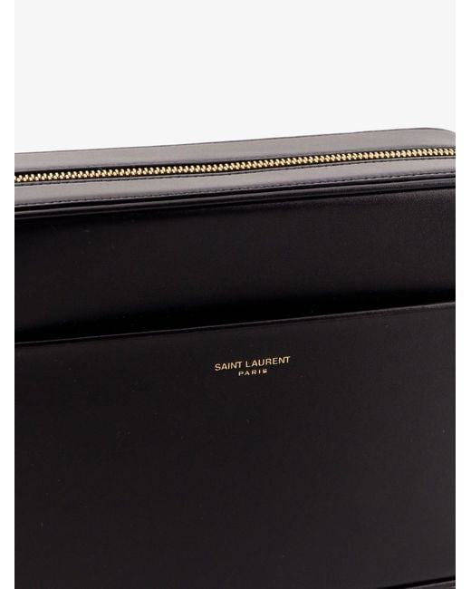Saint Laurent Black Leather Camera Bag Shoulder Bag