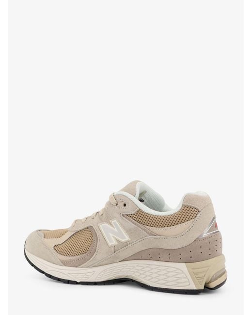 New Balance White 2002R Mesh Sneakers With Suede Inserts for men