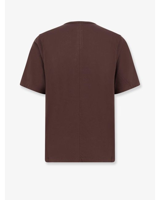 Rick Owens Red Brad T Cotton T-Shirt for men