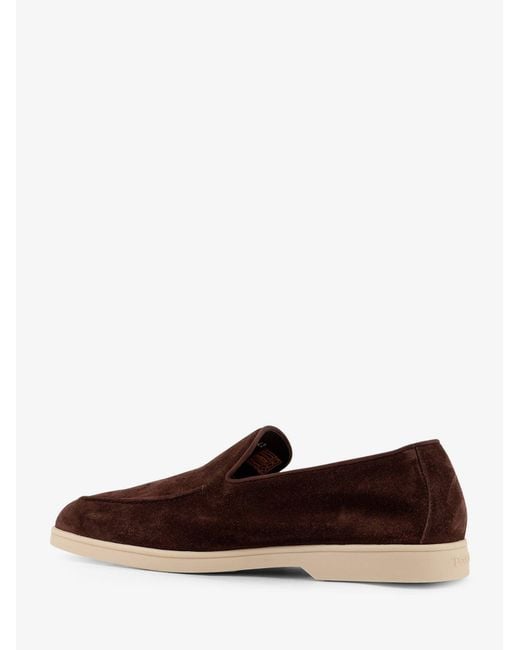 Doucal's White Reverse Suede Loafers for men