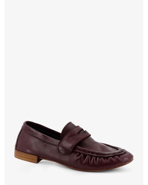 Semelle Purple Laminated Leather Loafers