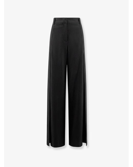Semicouture Black Virgin Wool Blend Trousers