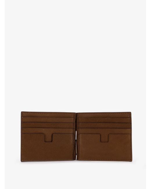 Tom Ford Brown Nubuck Wallet for men