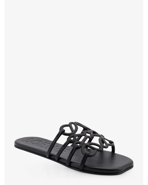Loewe White Paula's Ibiza-Aangram Petal Leather Sandals