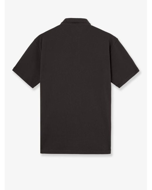 Stone Island Black Organic Cotton Polo Shirt for men