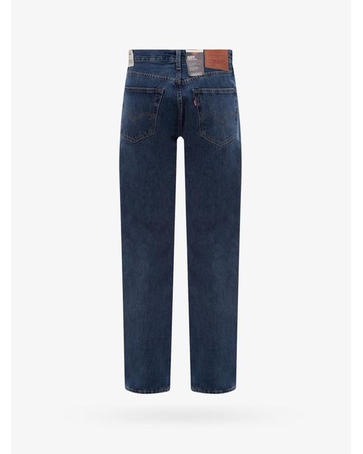 Levi's Blue Wide Leg Cotton Jeans for men