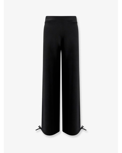 Max Mara Black Nigeria Virgin Wool Trousers