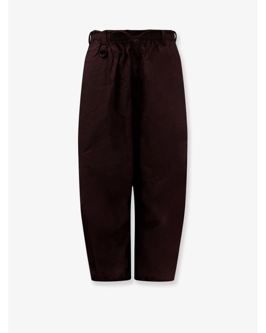 Y-3 Brown Nylon Trousers for men