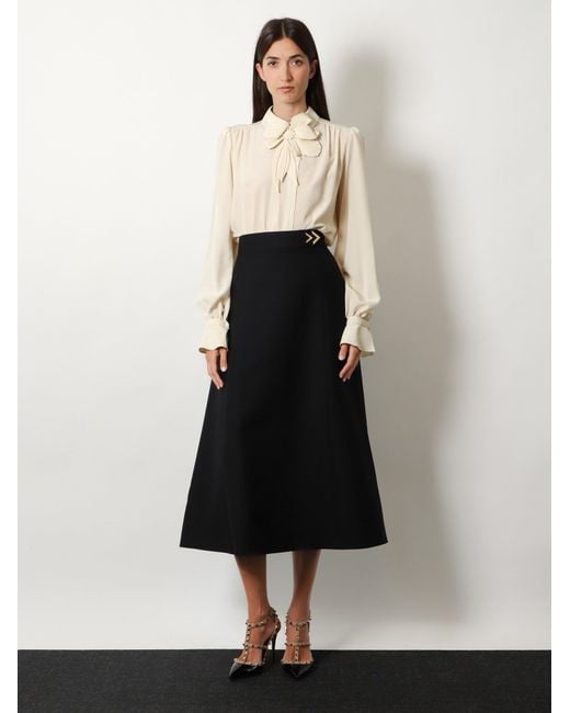 Valentino White Silk Shirt