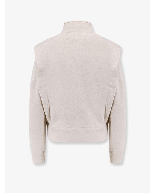 Isabel Marant White Organic Cotton Blend Sweatshirt