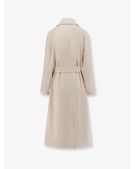 Hevò Natural Moschella Wool Blend Coat