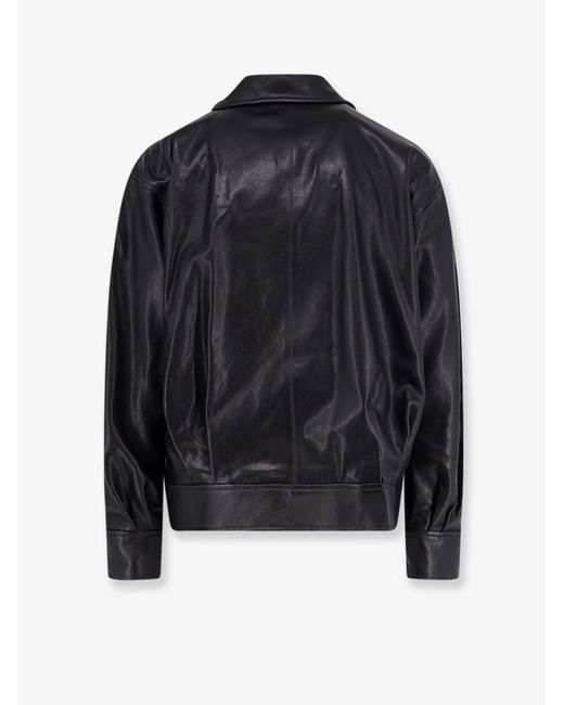Arma Black Paulo Leather Jacket for men