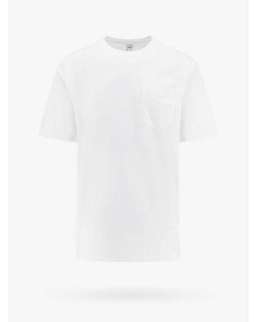 Berluti White Cotton T-Shirt With Logo Print for men