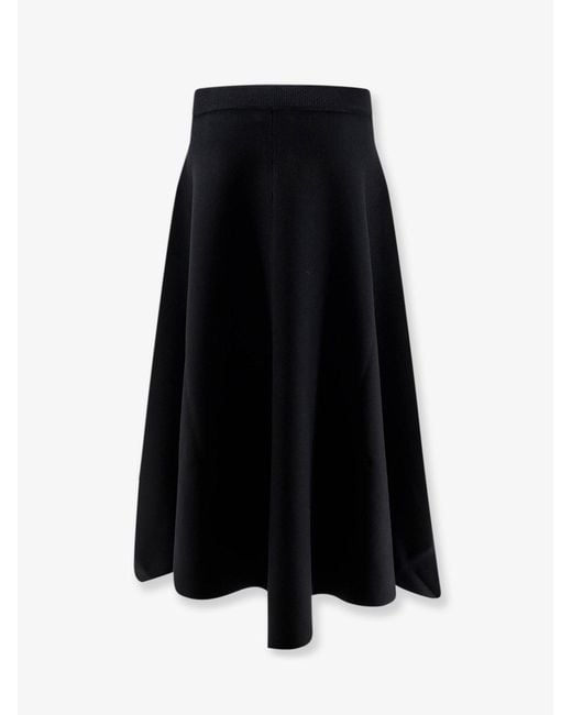 Nude Black Knitted Long Skirt