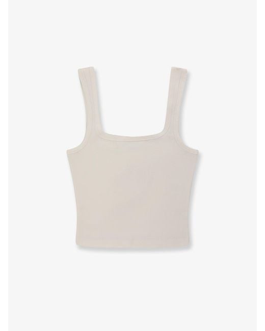Entire studios White Square Neck Cotton Top