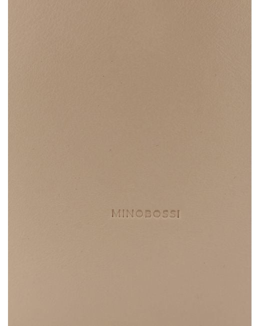 MINOBOSSI White Lizzie Leather Crossbody Bag