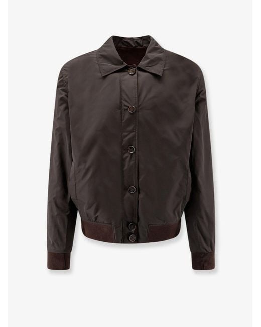 Arma Brown Tomme Reversible Suede Jacket for men