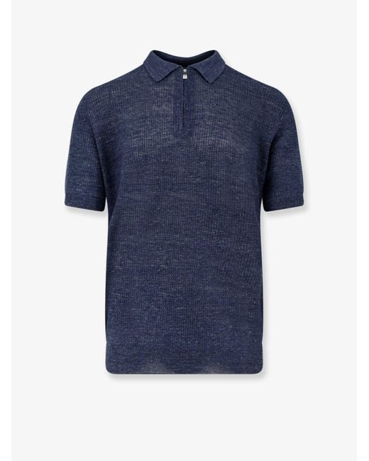 Polo di Corneliani in Blue da Uomo