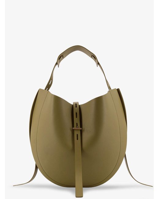 MINOBOSSI Green Liz Leather Crossbody Bag