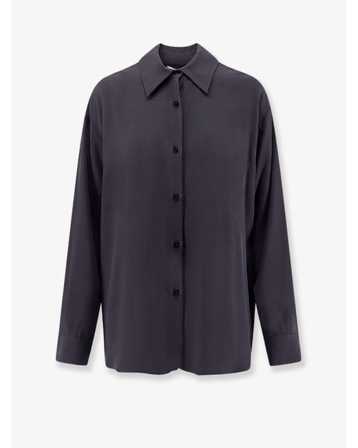 Alysi Blue Silk Shirt