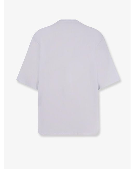 Hevò White Mulino Cotton T-Shirt for men