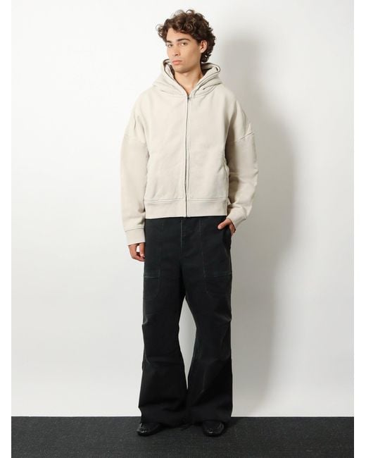 Entire studios White Eternal Zip Cotton Sweatshirt