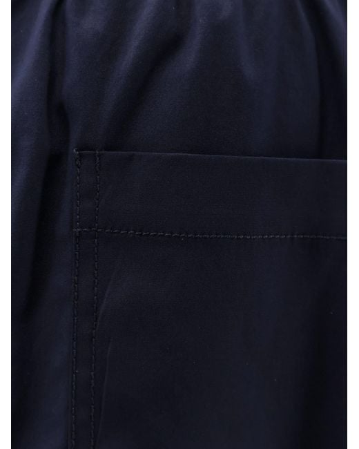 Semicouture Blue Stretch Cotton Trousers