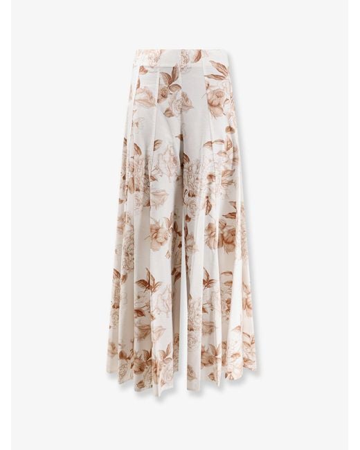 Lavi White Debby Cotton Trousers