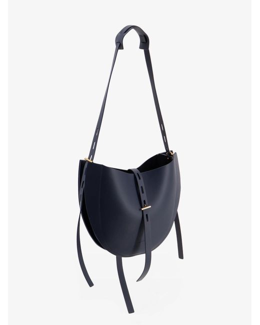 MINOBOSSI White Lizzie Leather Shoulder Bag