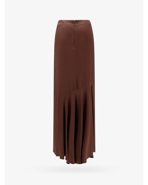 Erika Cavallini Semi Couture Brown Skirt