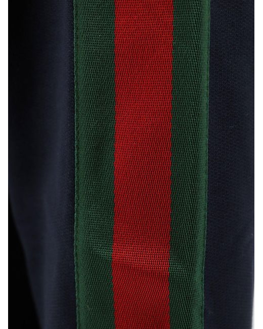 Gucci Blue Silk And Cotton Sweatshirt for men