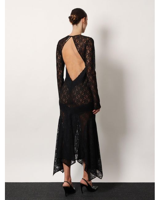 The Attico Blue Lace Dress