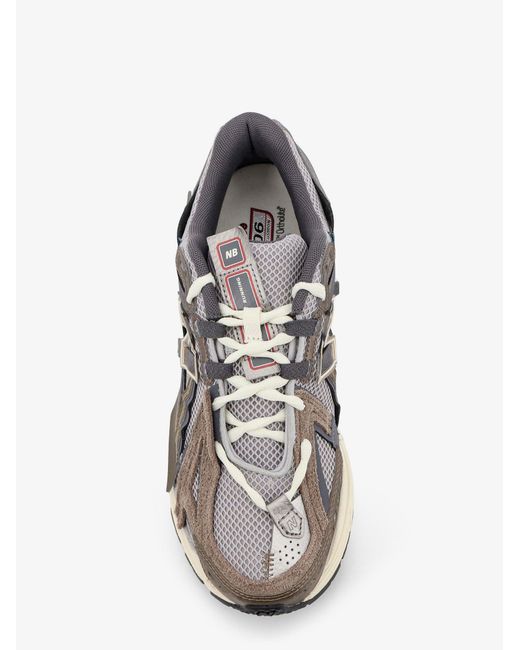 New Balance Gray U19066 Mesh Sneakers With Suede Inserts for men