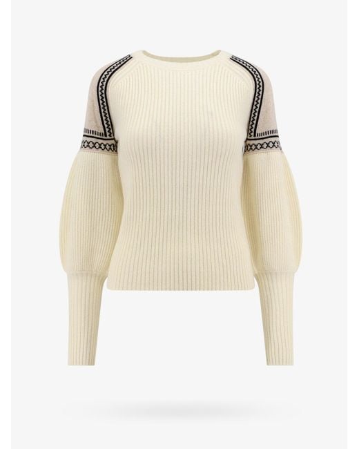 Max Mara Sweater in Natural Lyst UK