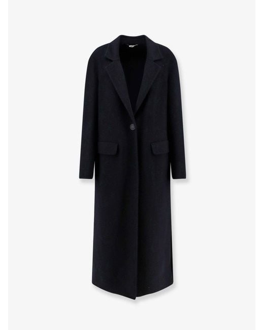 Hevò Black Lamiedolimpia Wool Coat