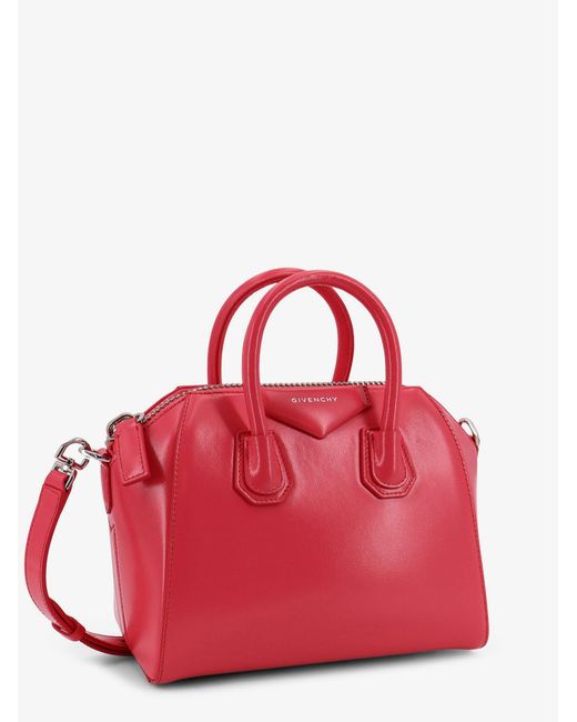 Givenchy Red Antigona Mini Leather Crossbody Bag
