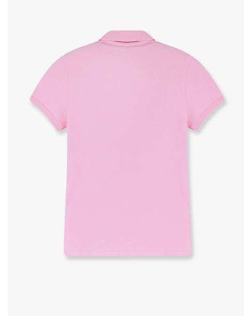 Polo Ralph Lauren Pink Cotton Blend Polo With Embroidered Logo