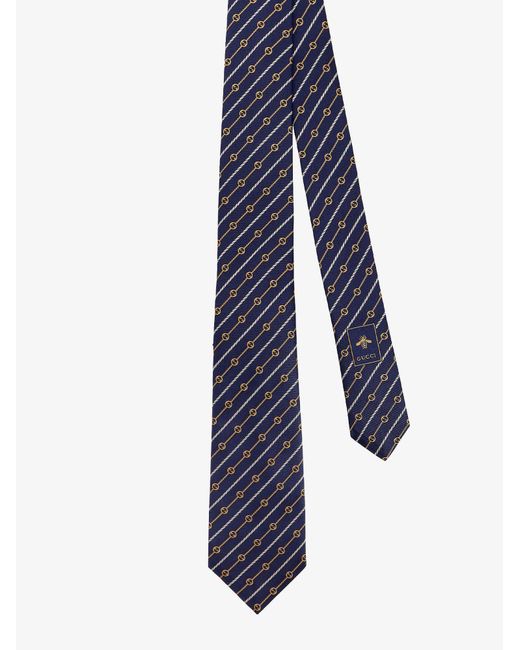 Gucci Blue 7cm Logo-jacquard Silk-twill Tie for men