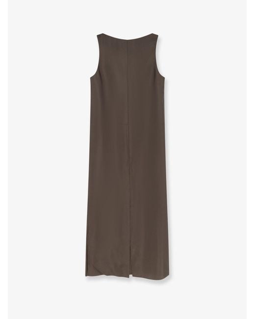 Rohe Brown Long Silk Dress